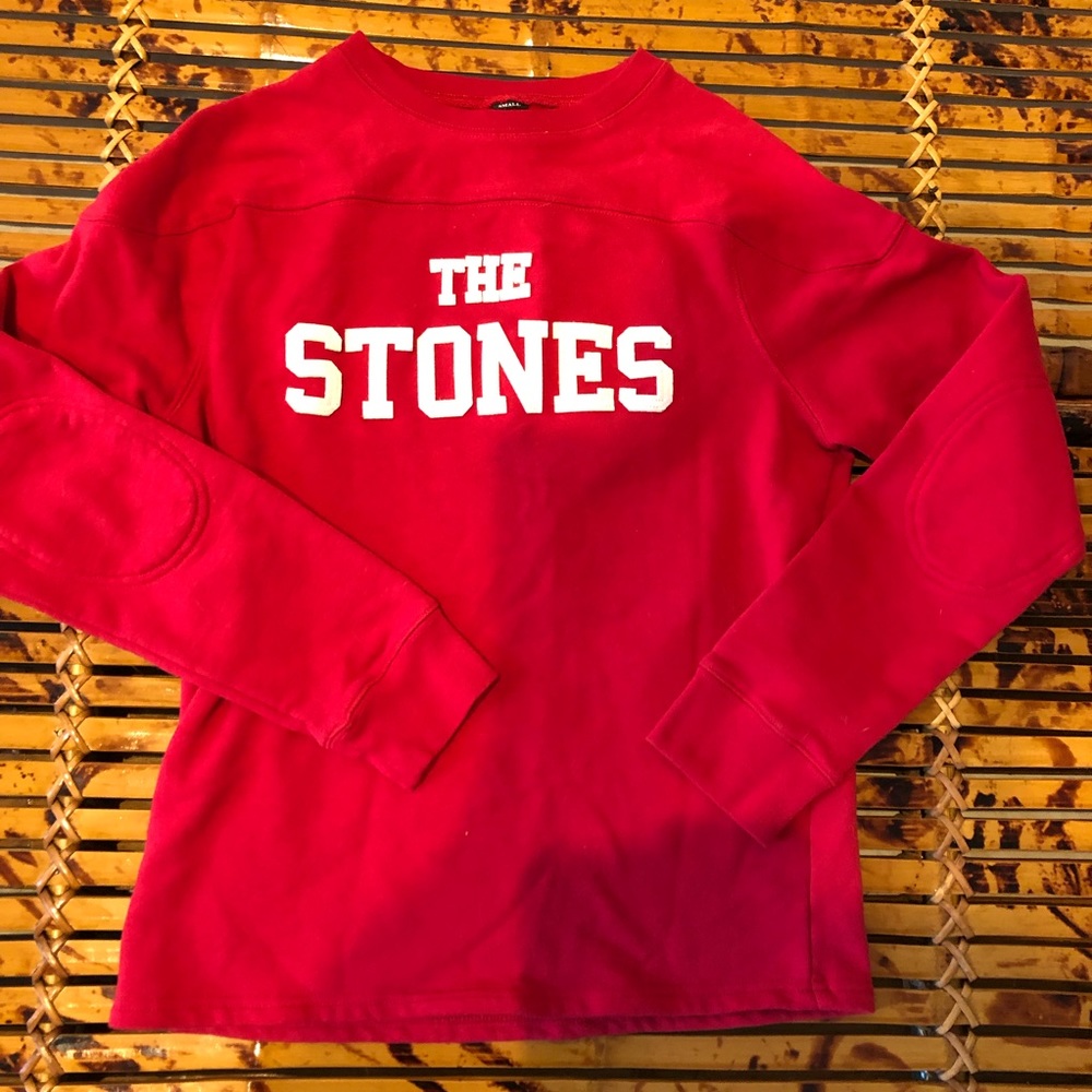 Rolling Stones 2015 Zip Code NA tour long sleeve heavy duty jersey shirt, Small
